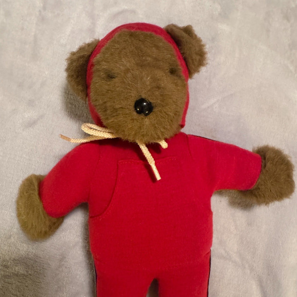 Vintage Albert The Running Bear Plush Red Jogging Suit 1979 North American Bear - Picture 2 of 6